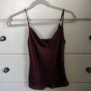 Banana Republic satin cowl neck tank